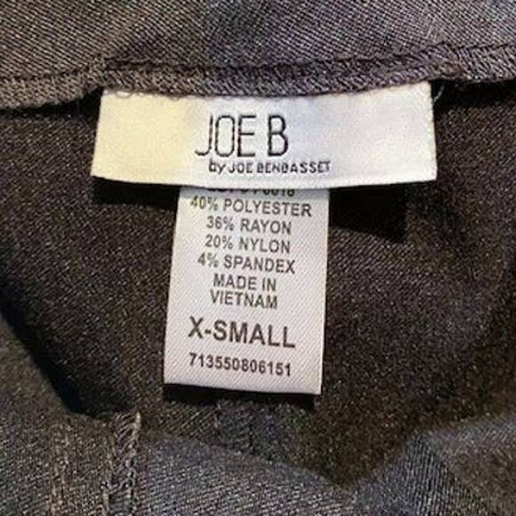 JOE B Charcoal Gray Short Pencil Skirt by Joe Bendasset ~ Women's Size XS - Picture 3 of 3